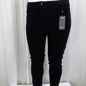 Olsen Europe Black velvet pants